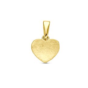pendentif cœur poli/mat 13 mm