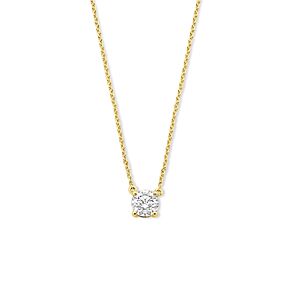 collier lab grown diamant 0.25ct g vs 41 - 43 - 45 cm