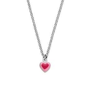 collier emaille hartje 34 + 2 cm