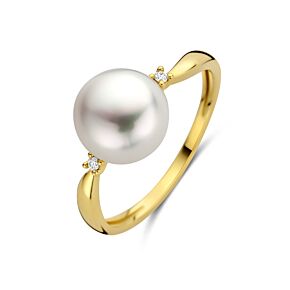 ring parel diamant 0.02ct h p