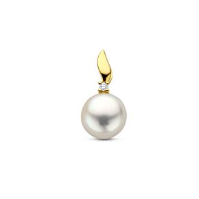 hanger parel en diamant 0.02ct h p 17,5 mm