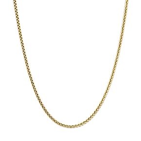 9k collier vossestaart 3,0 mm 45 cm massief