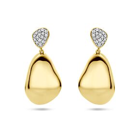 oorhangers diamant 0.20ct (2x 0.10ct) h si 27 mm