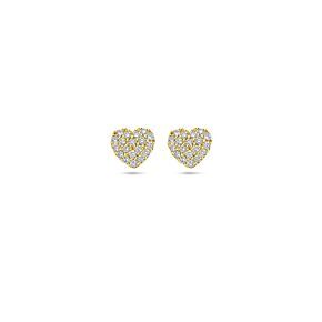 oorknoppen hartje diamant 0.18ct (2x 0.09ct) h si 5,5 mm