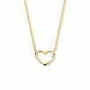 collier coeur 0,8 mm 40 - 42 - 44 cm - or