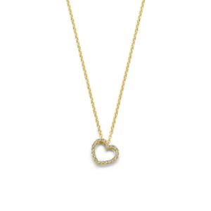 collier hartje diamant 0.06ct h si 40 - 42 - 44 cm