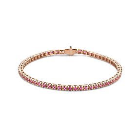 tennisarmband robijn 18cm