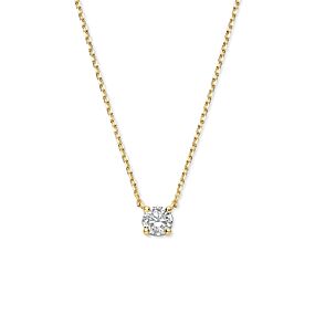 9k collier zirkonia 40 - 42 - 44 cm