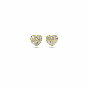 oorknoppen hartje diamant 0.18ct (2x 0.09ct) h si 5,5 mm