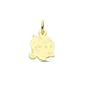 9k girl pendant 10.5 mm