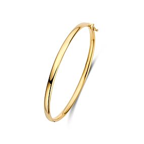 9k bangle scharnier ovale buis 4,0 x 60 mm