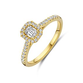 ring lab grown diamant 0.48ct h si