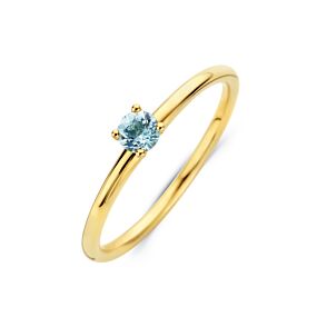 ring blauw topaas 3,5 mm