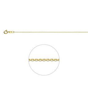  collier maille forçat plat 0,8 mm