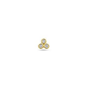 flat back piercing zirkonia 3 mm