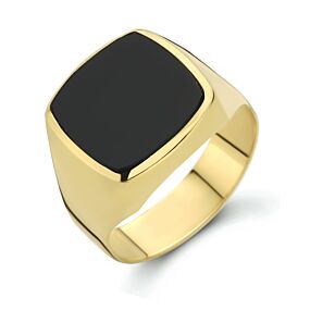 chevalière en onyx