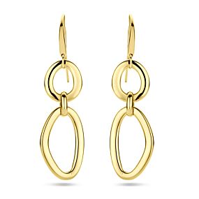 boucles d'oreilles entrelacs crochet français 53 mm