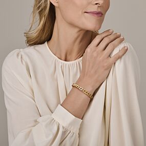 armband gourmette diamant 0.12ct h si 8,5 mm 19 cm