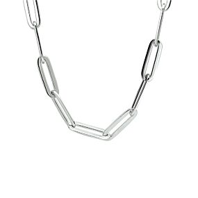 collier paperclip vierkante buis 5,0 mm 45 cm 