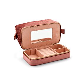Sieradenbox soft 220 x 115 x 170 mm roze