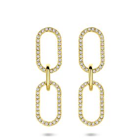 boucles d'oreilles zircon 33 mm 1 micron