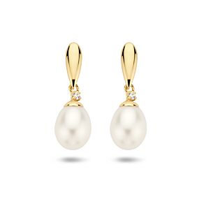 oorhangers parel en zirkonia