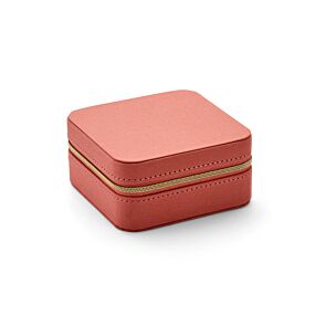 Sieradenbox soft peach velvet  115 x 115 x 58 mm