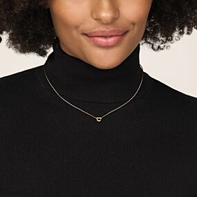 9k collier hartje 41 - 43 - 45 cm