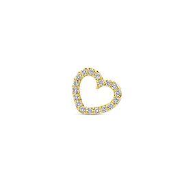 hanger hartje diamant 0.05ct h si 6,5 mm