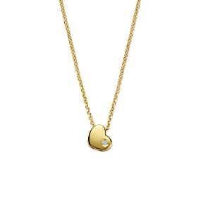collier hartje lab grown diamant 0.01ct g vs 36 - 38 - 40 cm