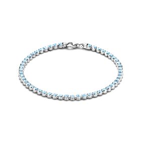 tennisarmband synth. aquamarijn 2,8 mm 16 + 3 cm