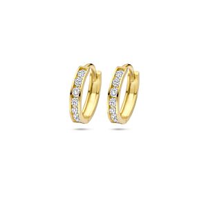 9k zirconia hoop earrings 12.5 mm