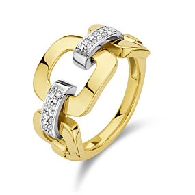 ring schakel diamant 0.11ct h si