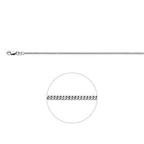 collier maille gourmette polie 4 faces 1,8 mm