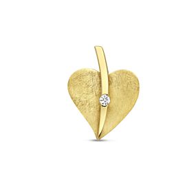 hanger hart gescratcht diamant 0.04ct h si