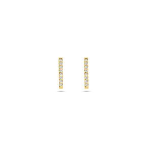 boucles d'oreille clous diamant de culture 0.08ct (2x 0.04ct) g vs 10 mm