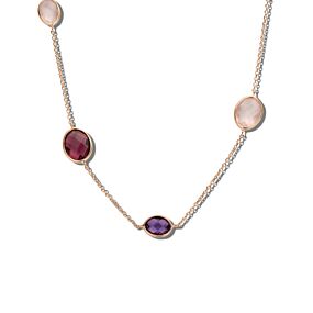 collier natuurlijke kleurstenen 42 – 45 cm