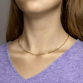 collier paperclip vierkante buis 3,0 mm