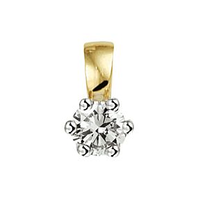 hanger diamant 0.10ct h si 7 mm