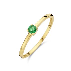ring met geboortesteen smaragd mei