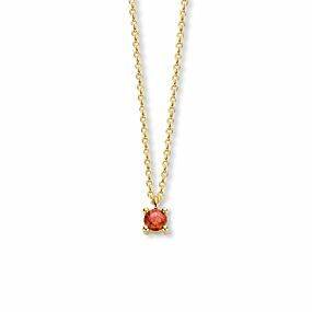 Collier met geboortesteen 40 - 42 - 44 cm
