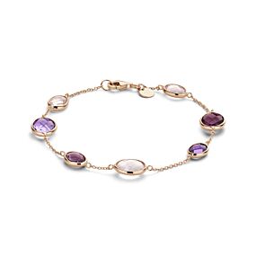 armband natuurlijke kleurstenen 17 – 19 cm