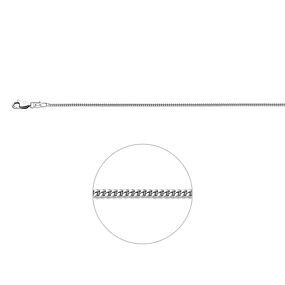 collier maille gourmette polie 4 côtés 1,4 mm