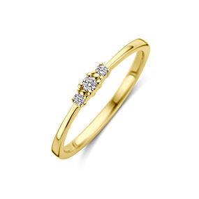 bague trilogie diamant 0,08ct h si
