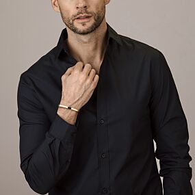 bangle à charnière tube plat massif 4,0 mm