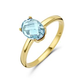 ring blauw topaas
