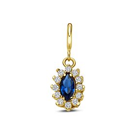 9k slotbedel blauw zirkonia 8,5 mm