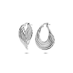 boucles d'oreilles anneaux en diamant 25 mm