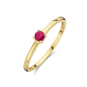 ring met geboortesteen robijn juli