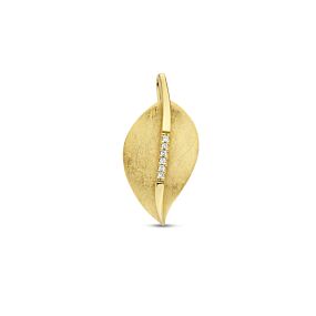 hanger blad gescratcht diamant 0.03ct h si